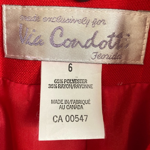 Via Condotti Red Jacket - Picture 3 of 3